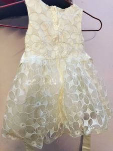 White Party Frock For Baby Girl