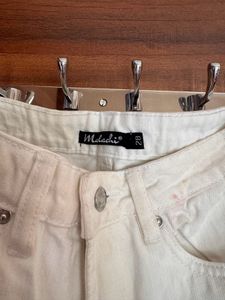 Wide Leg White Jeans
