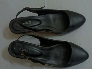 Marc Loire Black Slingback Heels