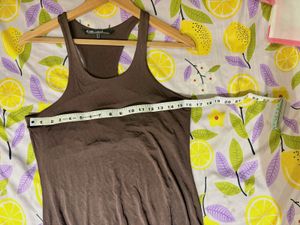 Brown Racerback Tank Top