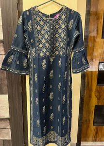 Elegant Blue Printed Kurta