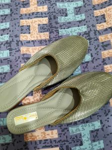 Silver Flats &amp; Sandals never used