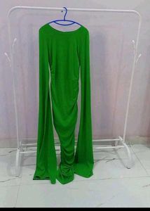 Green Sexy Ruched Unique Style Dress