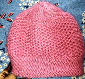 Pink Knit Beanie