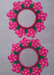 Floral Rangoli Circle