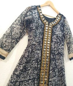 Beautiful Mirror Rich Long Kurta 😍