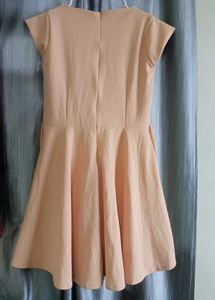 Peach Fit &amp; Flare Dress