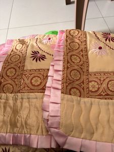 Vintage Embroidered double bed sheet