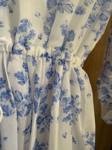 White And Blue Dress Perfect For U