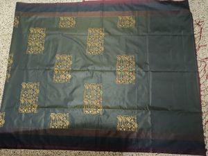 Elegant steel grey and maroon saree