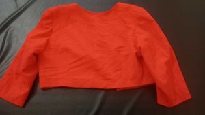 Red Crop Blazer