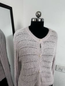 Cute Fuzzy Cardigan
