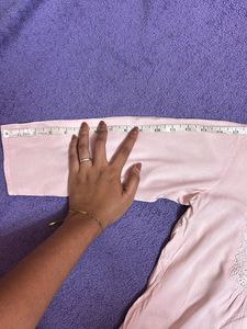 Baby Pink Lace Detail Top