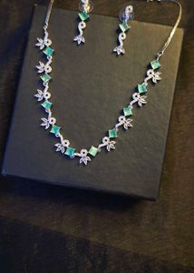 American Diamond Jewellery Set