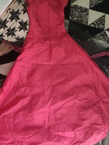 Elegant Pink Embroidered Gown