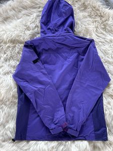 Purple Windbreaker Jacket with Hood