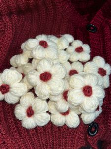 Crochet Puff Flowers ( 20 Pcs )