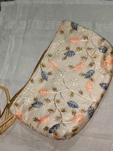 Embroidered Clutch