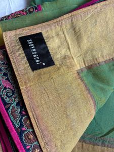 Original Sabyasachi Kota Saree With Embroidery