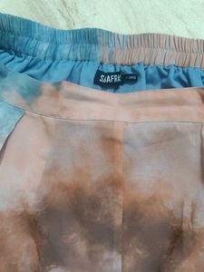 Tie-dye flared trouser