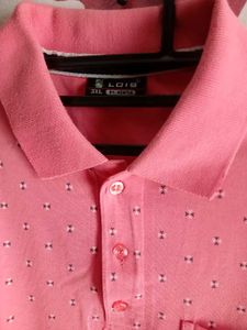 Pink Polo Tshirt For Men