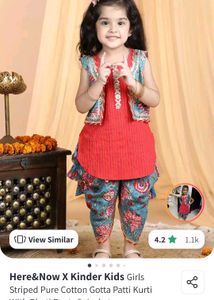 Cute Girls Ethnic Set