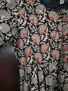 Floral Print Anarkali Kurta