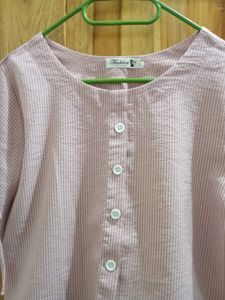 Striped Tie Sleeve Top