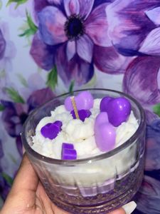 Heart Candle With Levender Fragrance