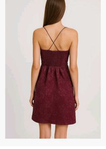 Burgundy Mini Dress