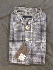 XXL Black & White Nehru Jacket