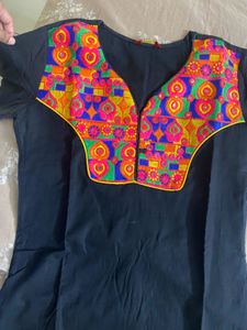 Black Oragne Kurti