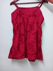 Sharara Suit Set In Mehroon