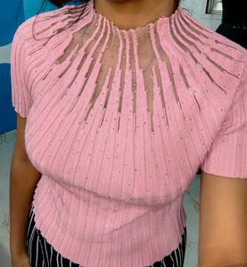 Pink Embellished Top