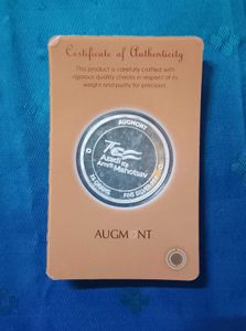 Statue Of Unity Coin 999 Pure Silver, AKAM 75th Yr
