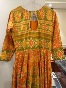 Elegant Ethnic Gown - Patola print.