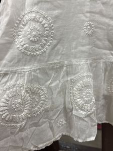 Off shoulder short white dress
