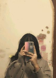 Cozy Grey Heart Print Sweater