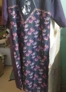 Floral Digital Print Kurti Crepe New