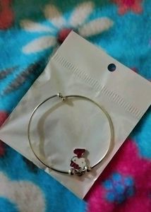 Silver  Bracelet with Kitty  Charm