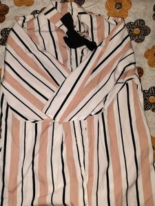 Oversized Striped Casual Shirt