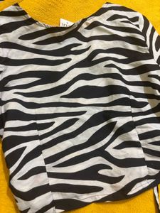 Zebra Print Top