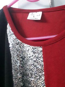 Striped Partywear Tshirt