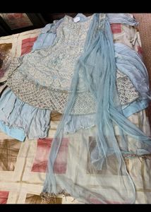 Shara And Frock With Dupatta Party Wear Dress