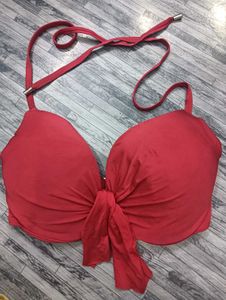 Red Bikini bra pedded 32F