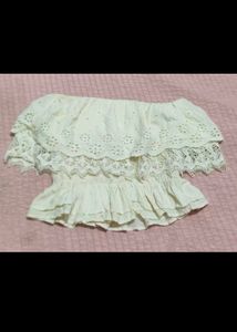 American eagle Lace Trim Crop Top