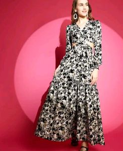 Women Floral V-neck Dresses