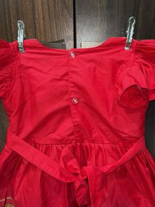 Adorable Red Ethnic Dress