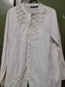 White Chikankari Top
