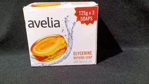 Avelia Glycerine Bathing Soap For All Skin Type Pack Of 3*125g Each
